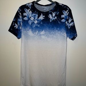 River Island Muscle Fit Floral Tee
